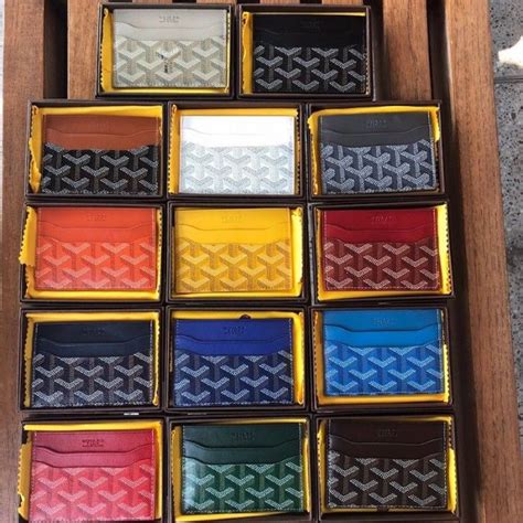 goyard card holder colors|goyard card holder price paris.